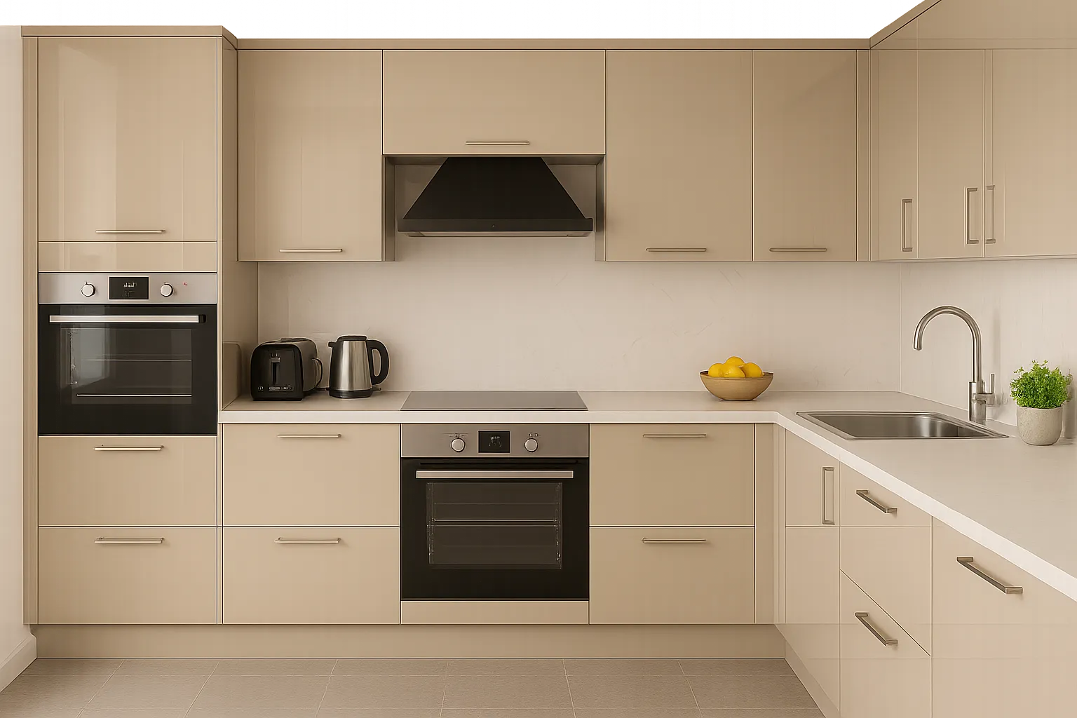 تصميم مطبخ بولي لاك